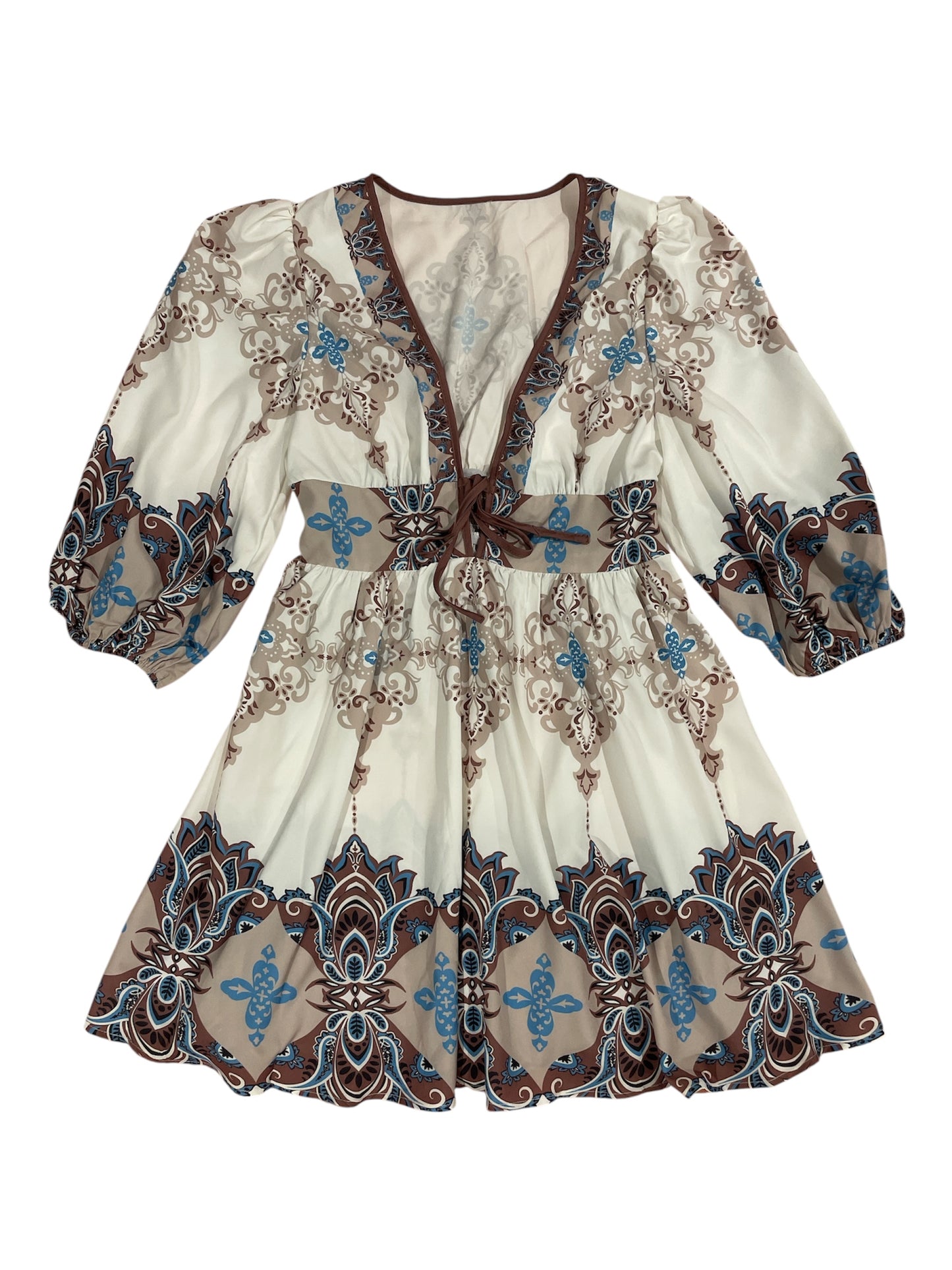 Boho Charm Printed Mini Dress