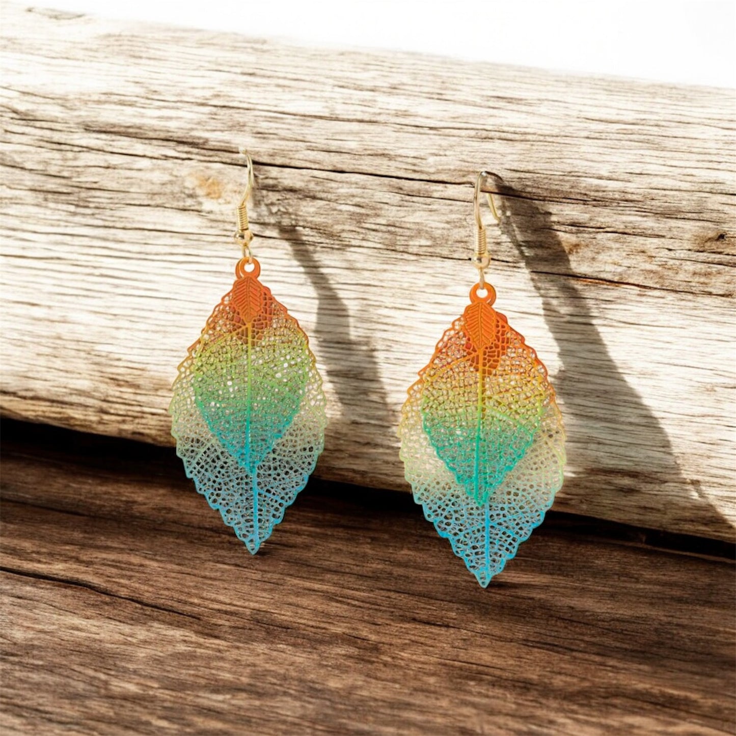 Boho Horizon Leaf Earrings 🍃