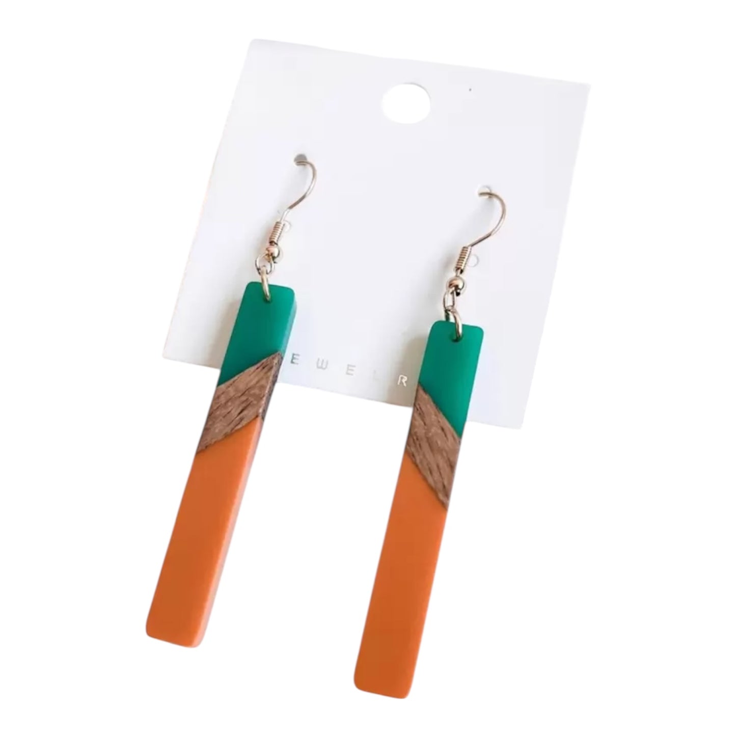 Sunset Vibes Resin Bar Earrings