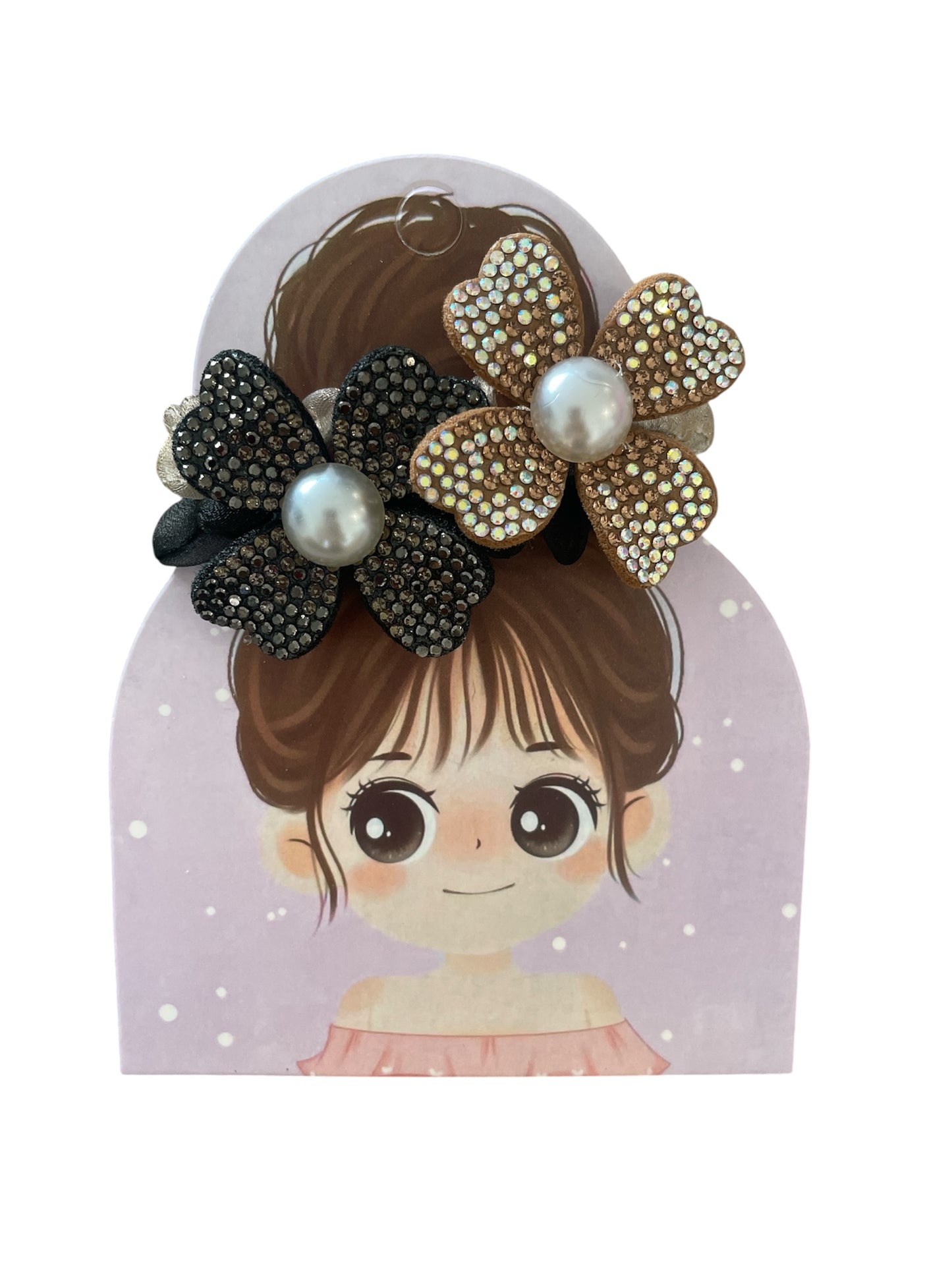 Enchanted Bloom Pearl & Crystal Hair Ties πΈ