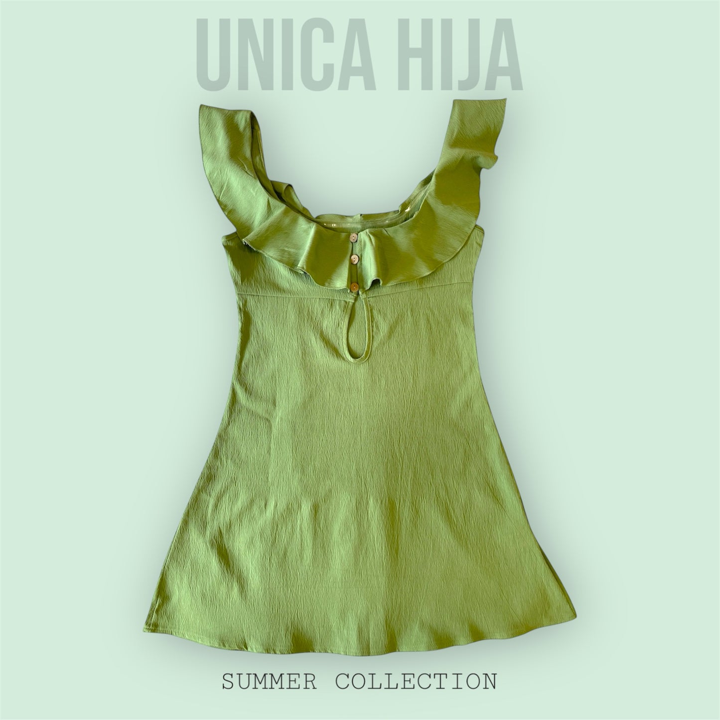 Women’s Sage Ruffle Charm Mini Dress 💚