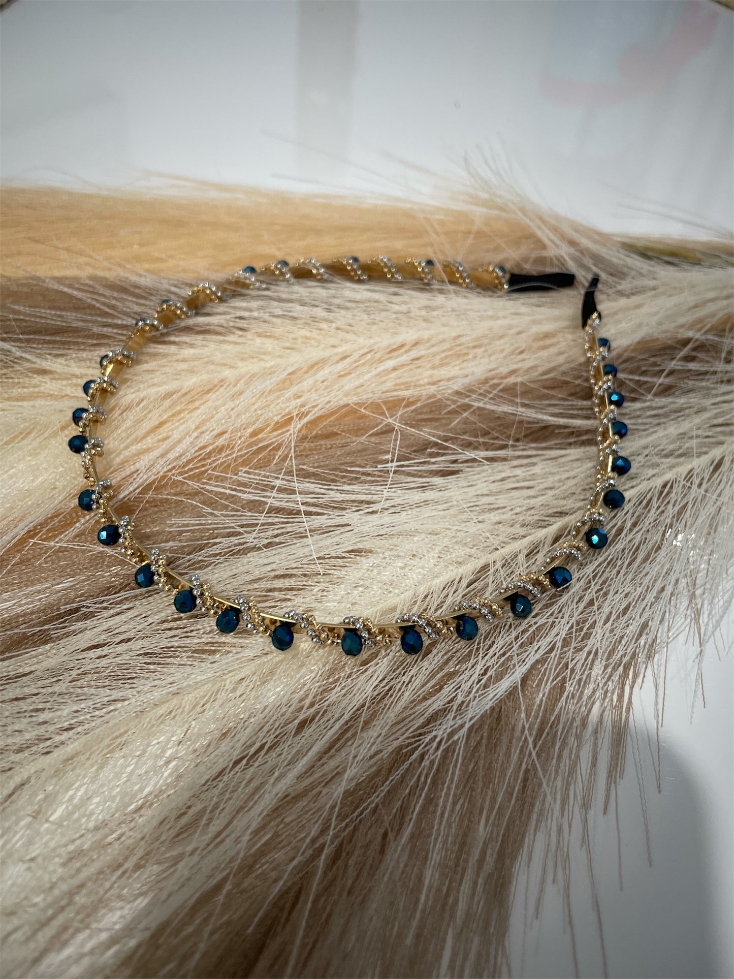 Midnight Sparkle Crystal Headband ✨