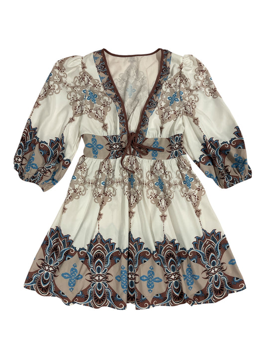 Boho Charm Printed Mini Dress
