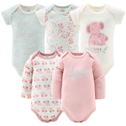 Newborn Layette Gift Set, Pink Floral Elephant, 30 Essential Pieces, 0-3 Months