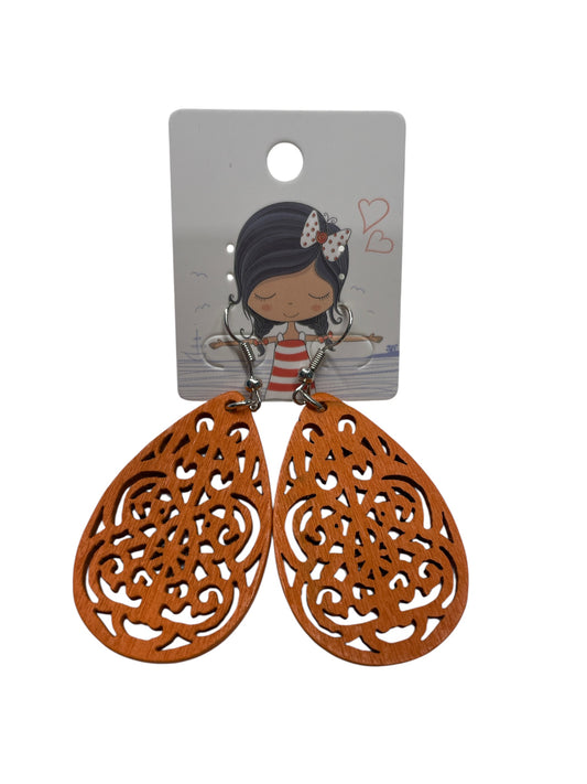 Boho Teardrop Cutout Earrings