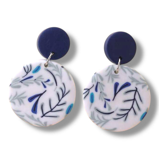 Blue Botanica Drop Earrings