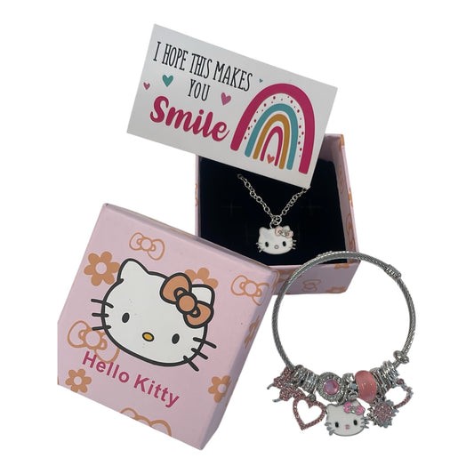 Sanrio Hello Kitty Necklace & Bracelet Set
