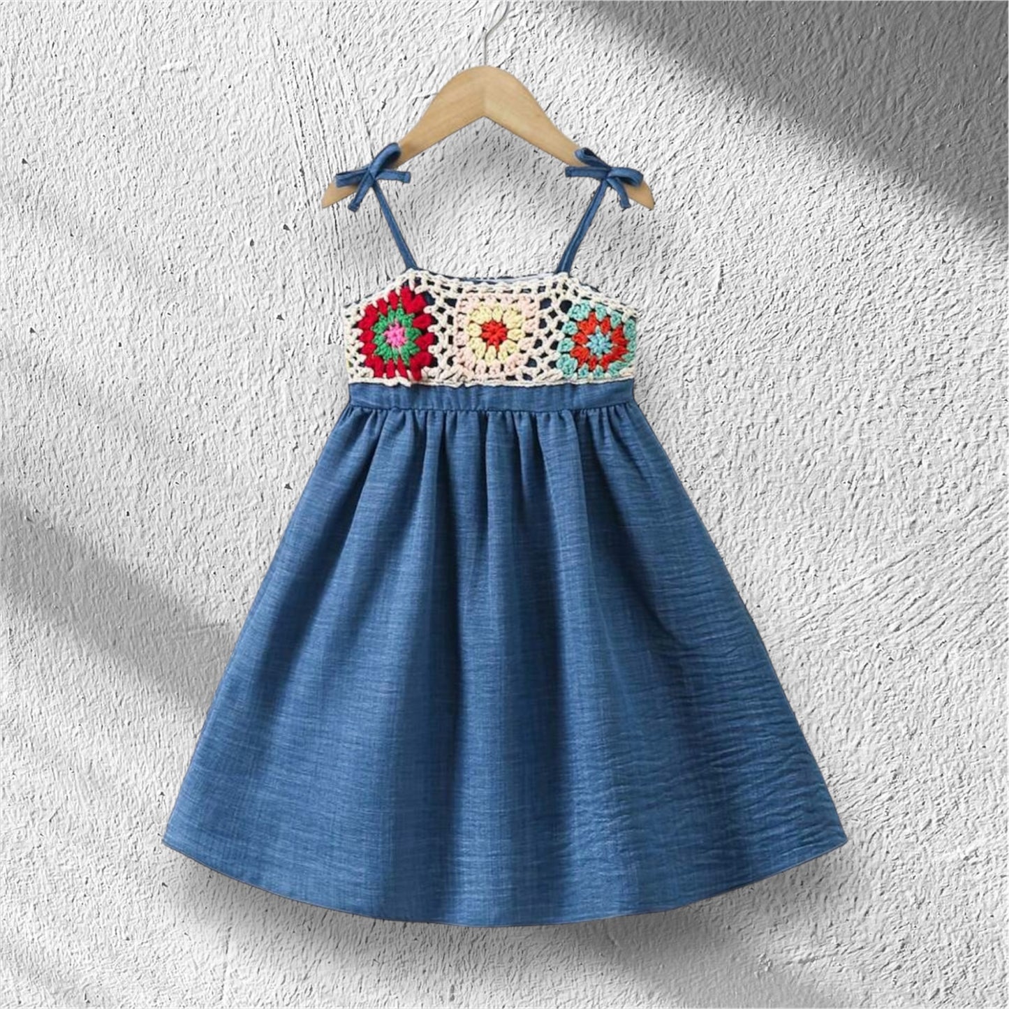 Boho Crochet Girls Summer Sundress 🌸