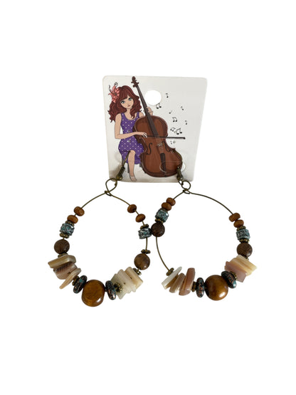 Rustic Charm Beaded Earrings