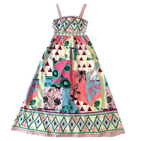 Women’s Boho Patchwork Print Maxi Dress 💚