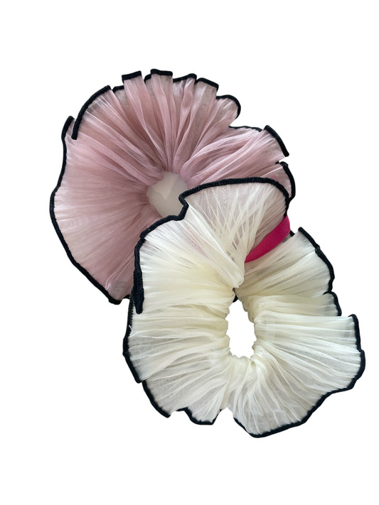 Chiffon Ruffle Scrunchies