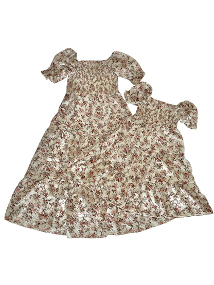 Mini Soft Bloom Shirred Dress 🌸👧🏼