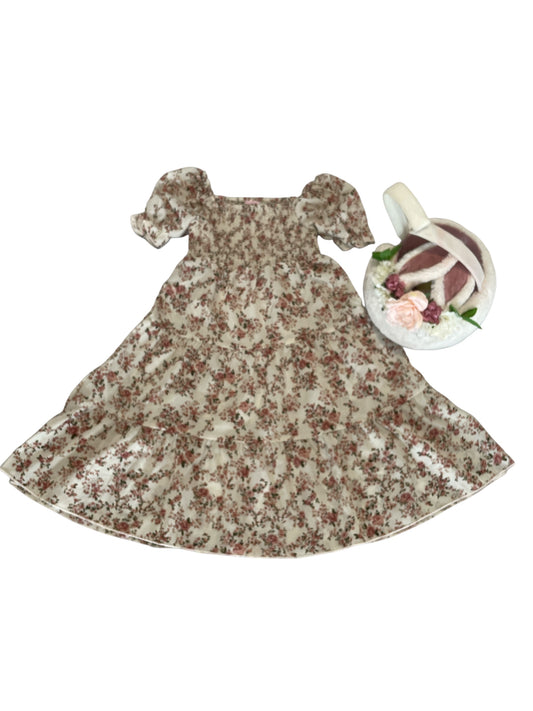 Mini Soft Bloom Shirred Dress 🌸👧🏼