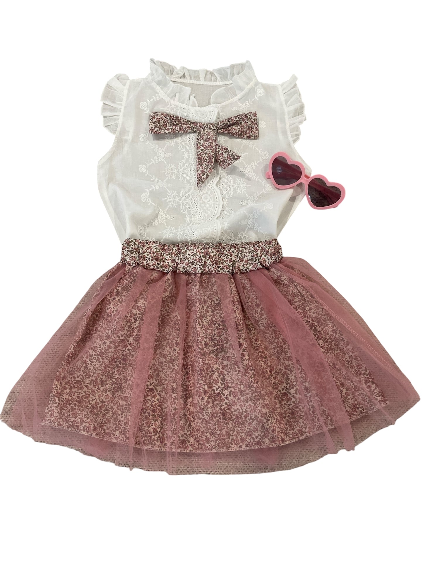 Vintage Rose Tulle Set