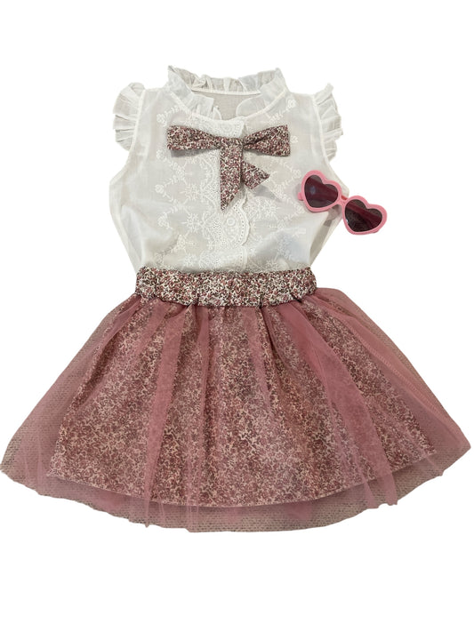 Vintage Rose Tulle Set