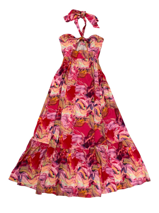 Women’s Pink Sunset Halter Maxi Dress 🌸