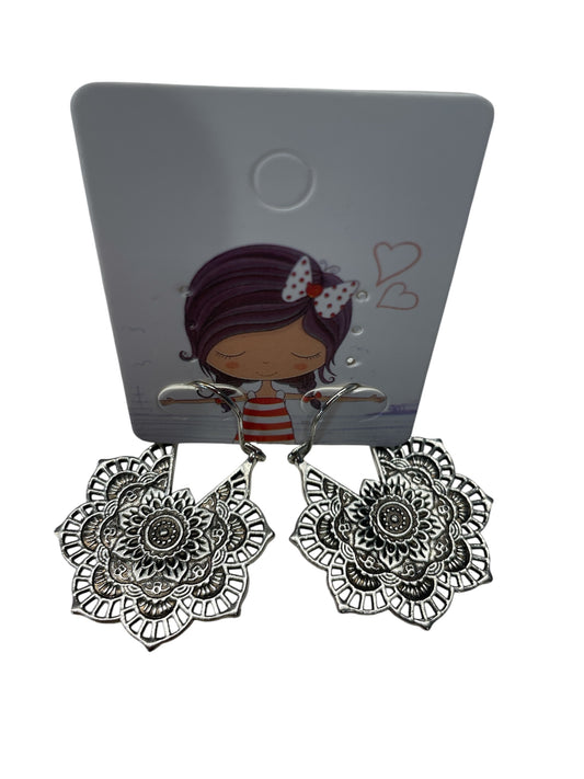 Vintage Mandala Drop Earrings