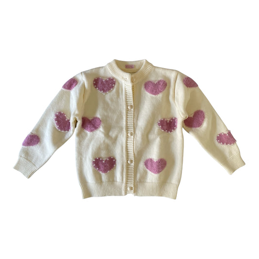 Sweetheart Pearl Knit Cardigan 🩷