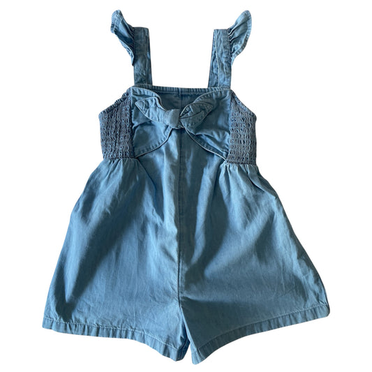 Bow Denim Romper 💙