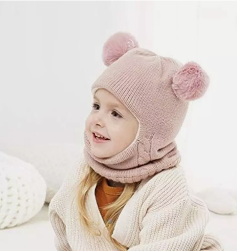 Baby Winter Hat Scarf Earflap Hood Scarves